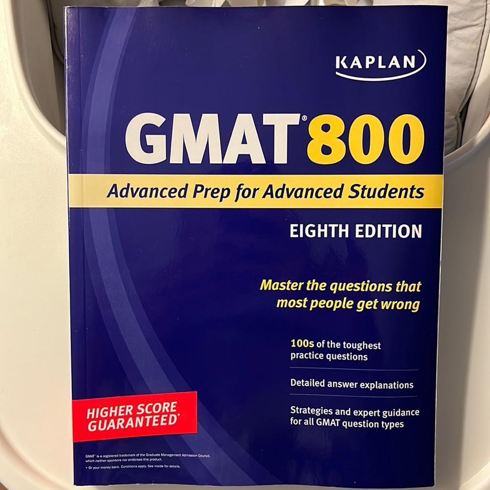GMAT test prep - Kaplan 3 piece set